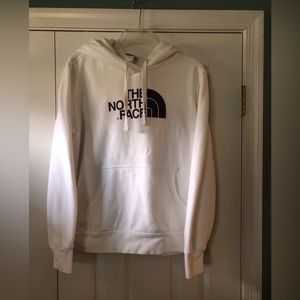 Ladies North Face hoodie - white